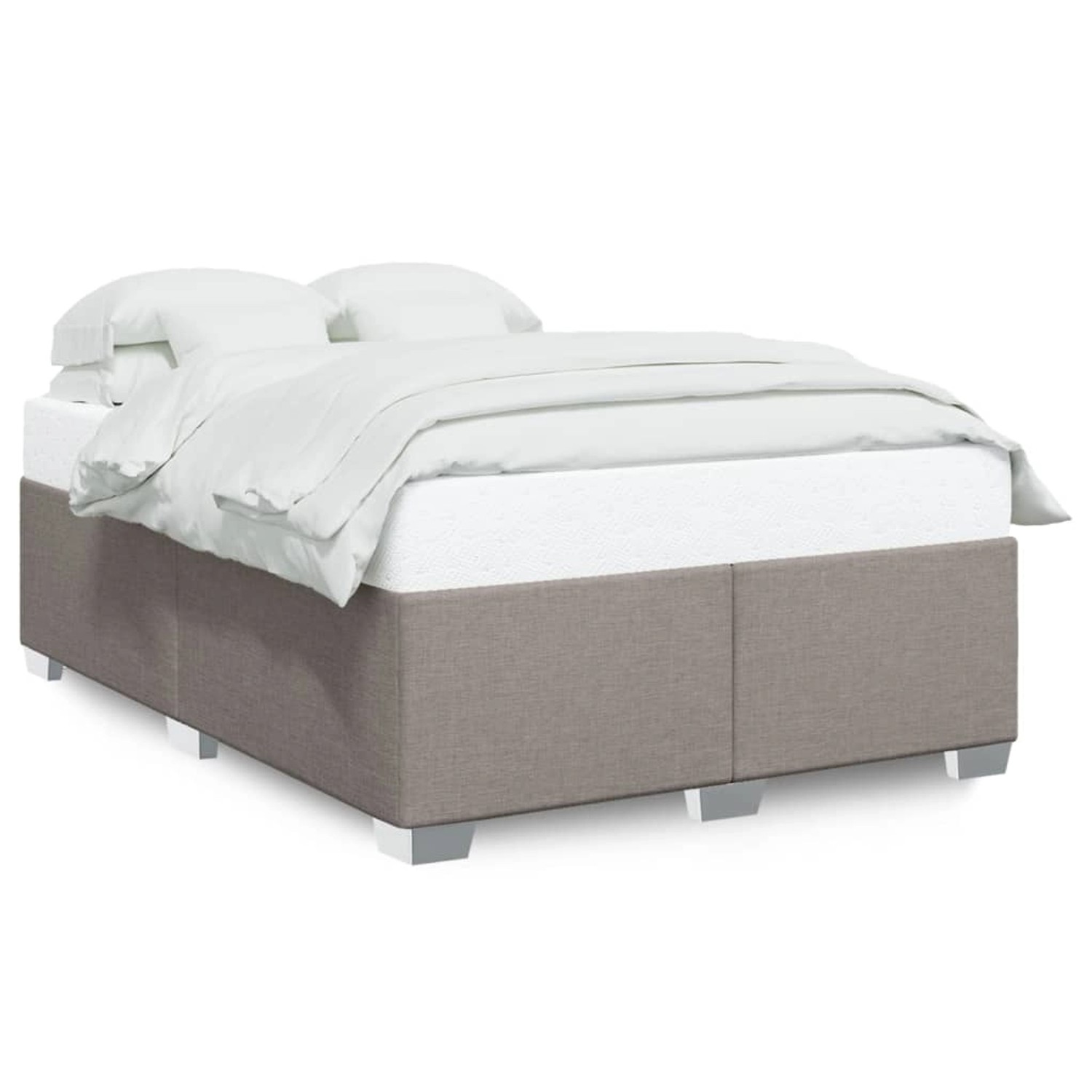 vidaXL Bettgestell ohne Matratze Taupe 160x200 cm Stoff2101090 günstig online kaufen