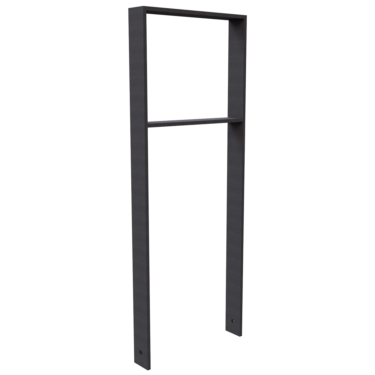 Schake Anlehnbügel Flachstahl Querholm 1.200 mm x 450 mm Eisengrau