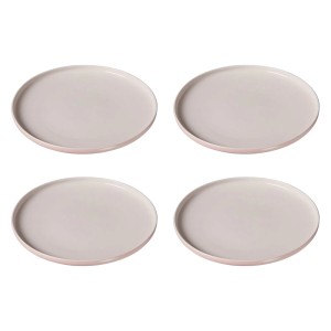 Ritzenhoff & Breker Jasper Speiseteller, 4er Set, rosa Steinzeugteller, Geschirr.