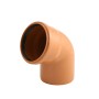 Marley KG-Rohr Bogen 67 Grad DN 160 aus Kunststoff, orange.