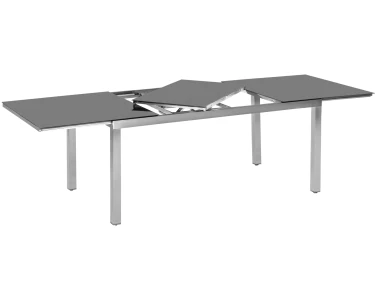 Merxx Gartentisch ausziehbar OBI bei x cm kaufen Graue 180-240 Glasplatte cm 100