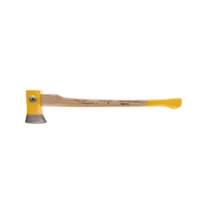 Ochsenkopf Axt Spalt-Fix OX 248 E-2501 mit Eschenstiel, 2,5 kg. Keilförmiges Blatt, gelber Griff.