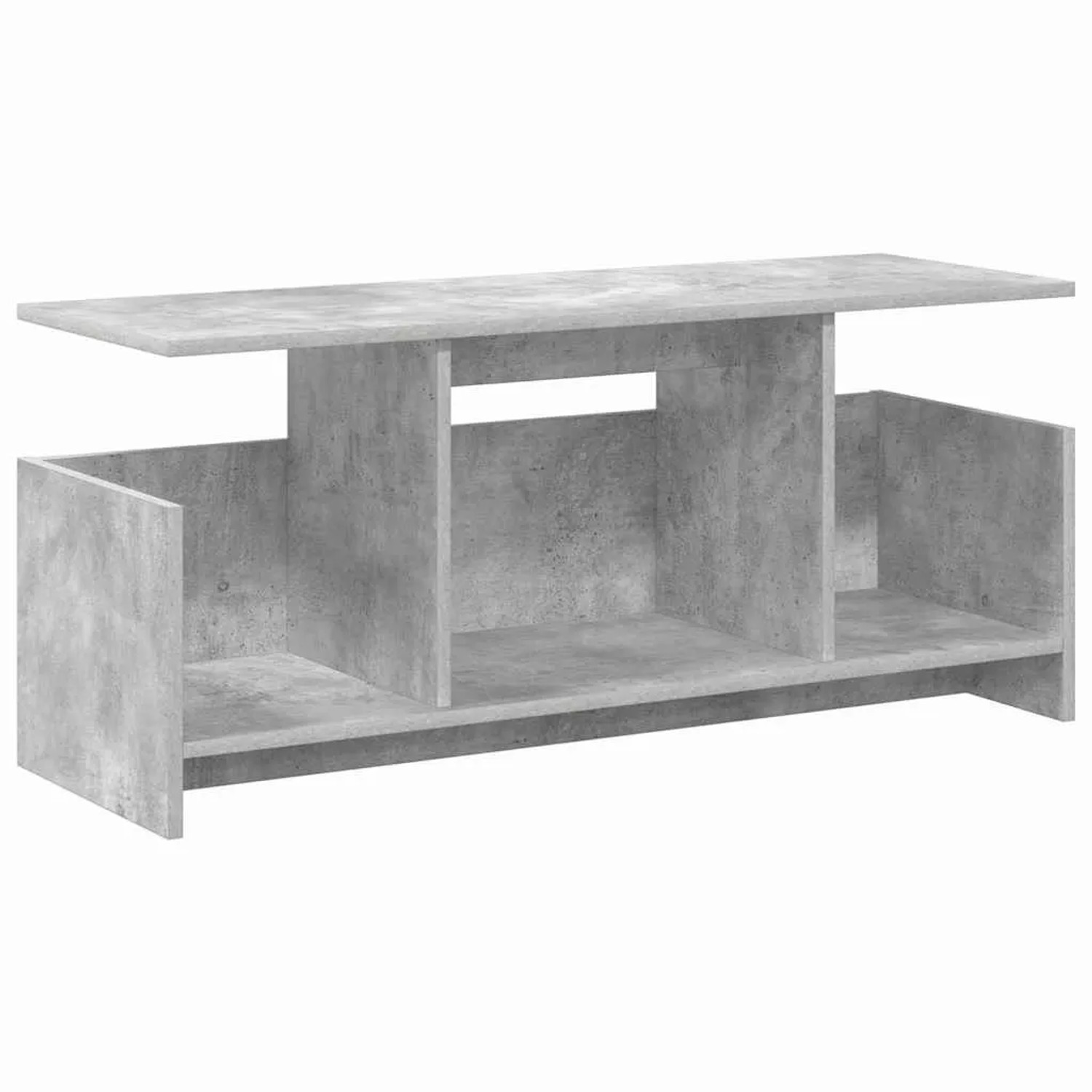 vidaXL TV-Ständer Beton Grau 102 x 35 x 45 cm Holzwerkstoff 890995