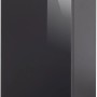 Fackelmann Waschbeckenunterschrank SBC, Anthrazit, 44 cm breit. Badezimmermöbel mit Griffleiste.