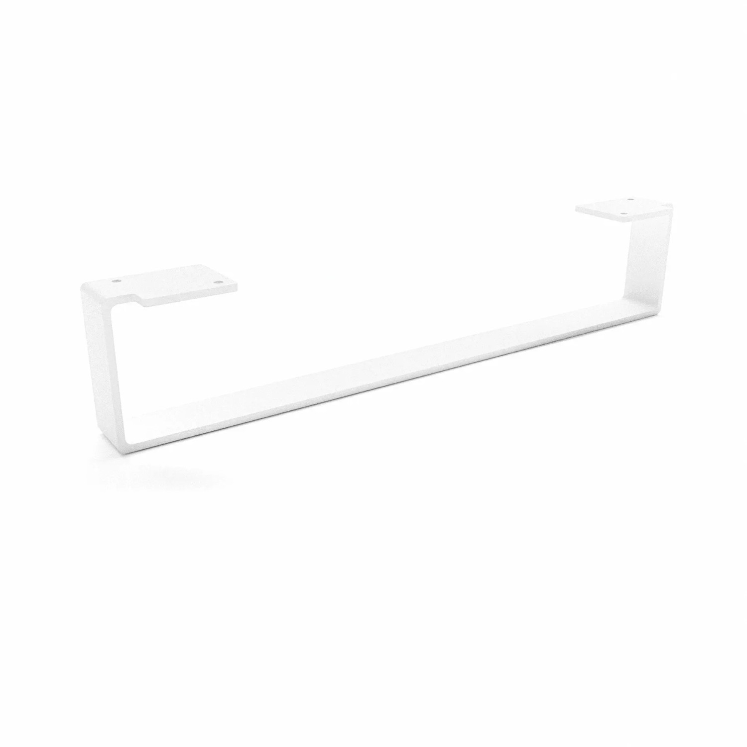 HEVVA Möbelbein LUXEMBURG 10 cm Hoch 50 cm Tief 1 Fuß Weiß