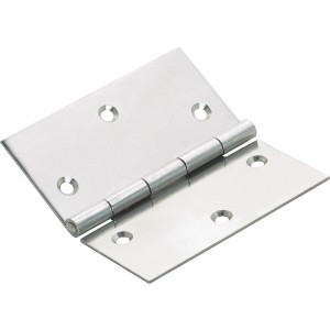 Käntiges Scharnier, 80x80 mm, aus Edelstahl für bewegliche Verbindungen.