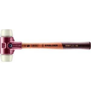 Halder Simplex Schonhammer Ø 40 mm Nylon mit Tempergussgehäuse