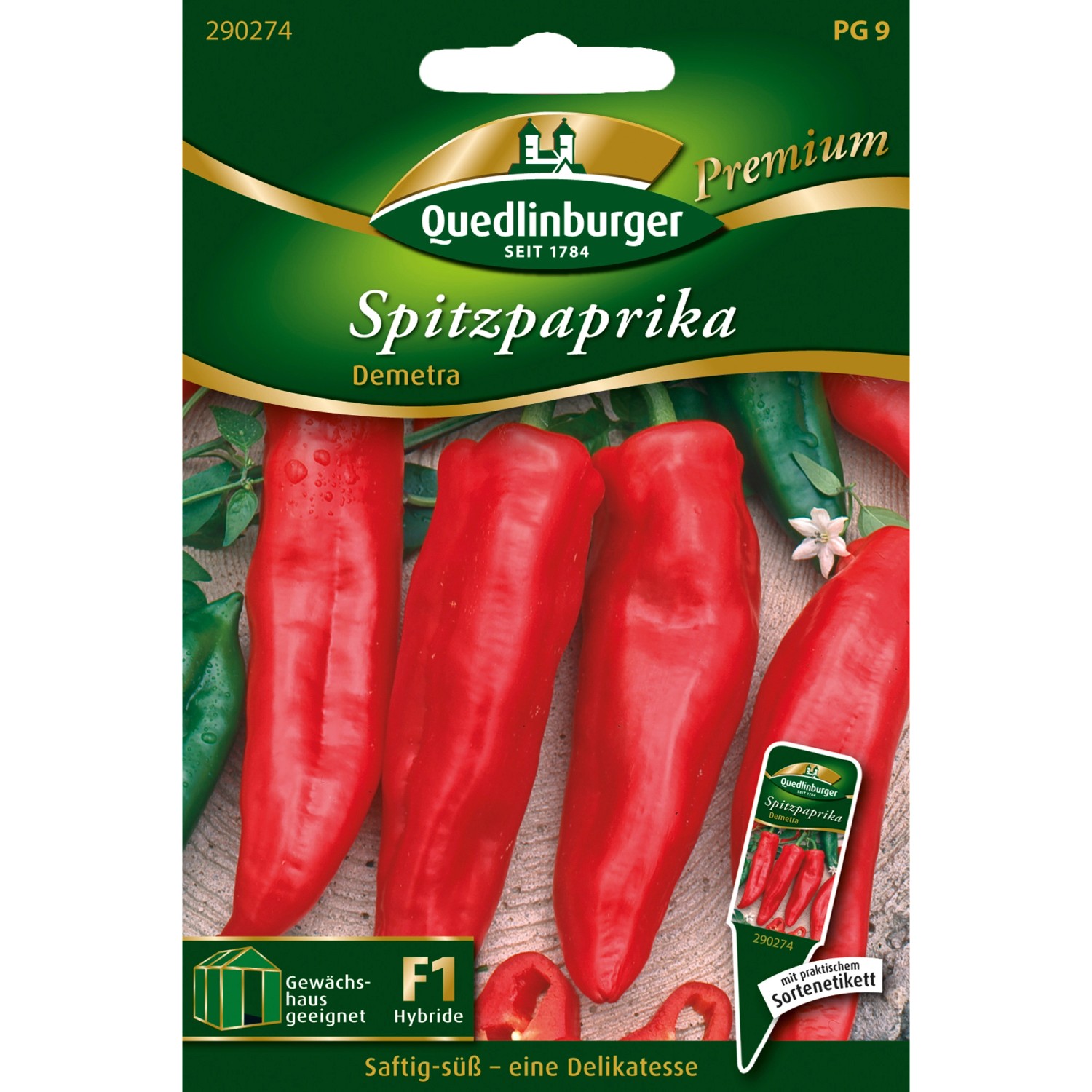 Quedlinburger Spitz-Paprika Demetra Loses Saatgut günstig online kaufen