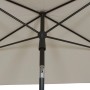 Siena Garden Marktschirm City, 210x140 cm, natur, mit Neigungsfunktion, Unteransicht.