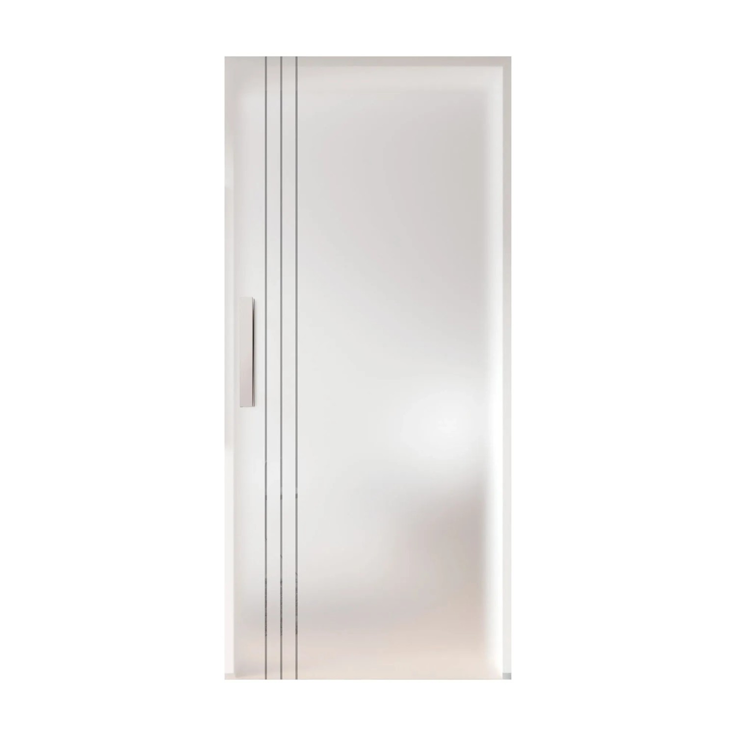Skyscope Glasschiebetür ESG Floatglas Dekor Siebdr. 36/301 DIN L/R 2060x940x8 mm
