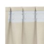 vidaXL Vorhänge 2 Stk Creme 140 x 260 cm Samt 4107187_5
