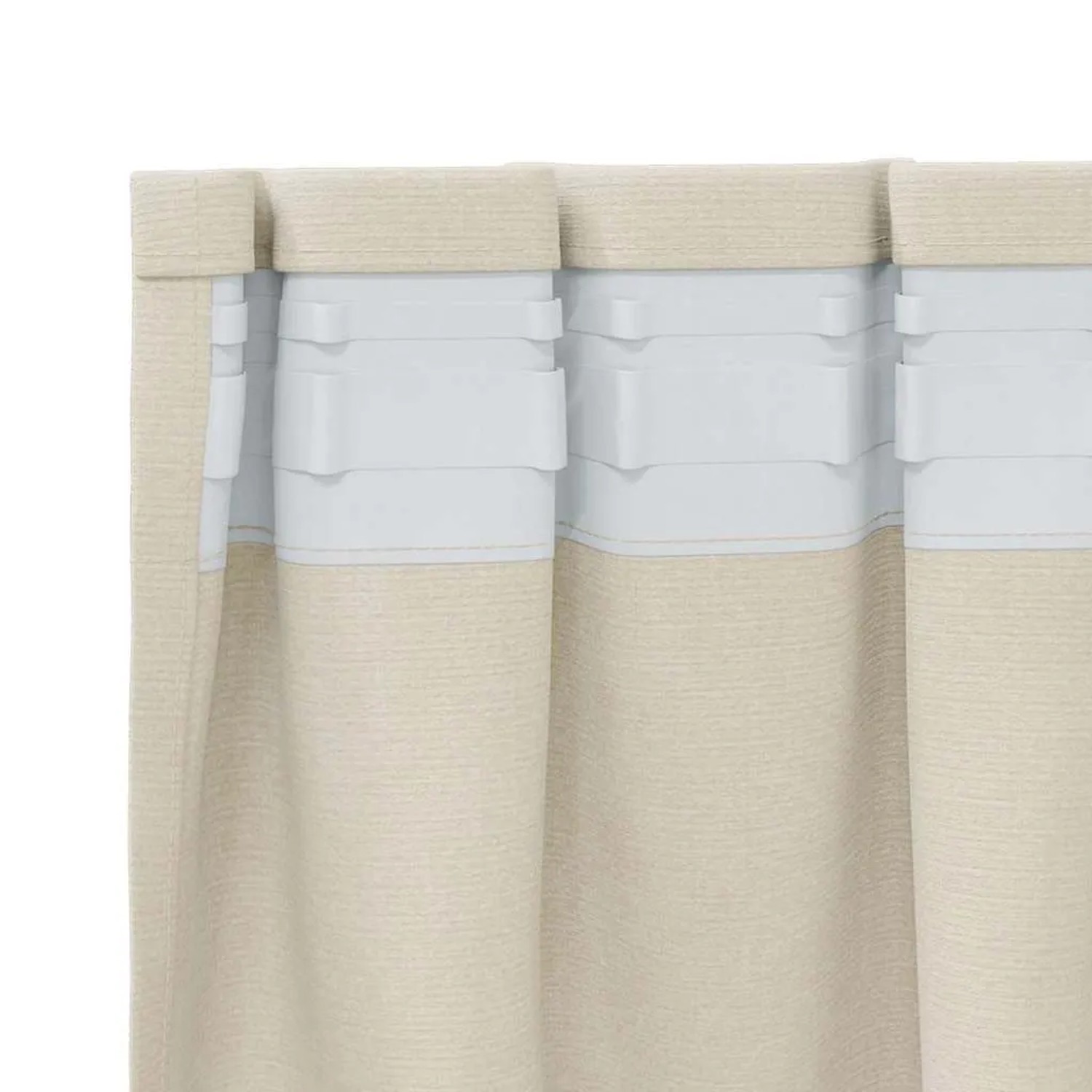 vidaXL Vorhänge 2 Stk Creme 140 x 260 cm Samt 4107187_5
