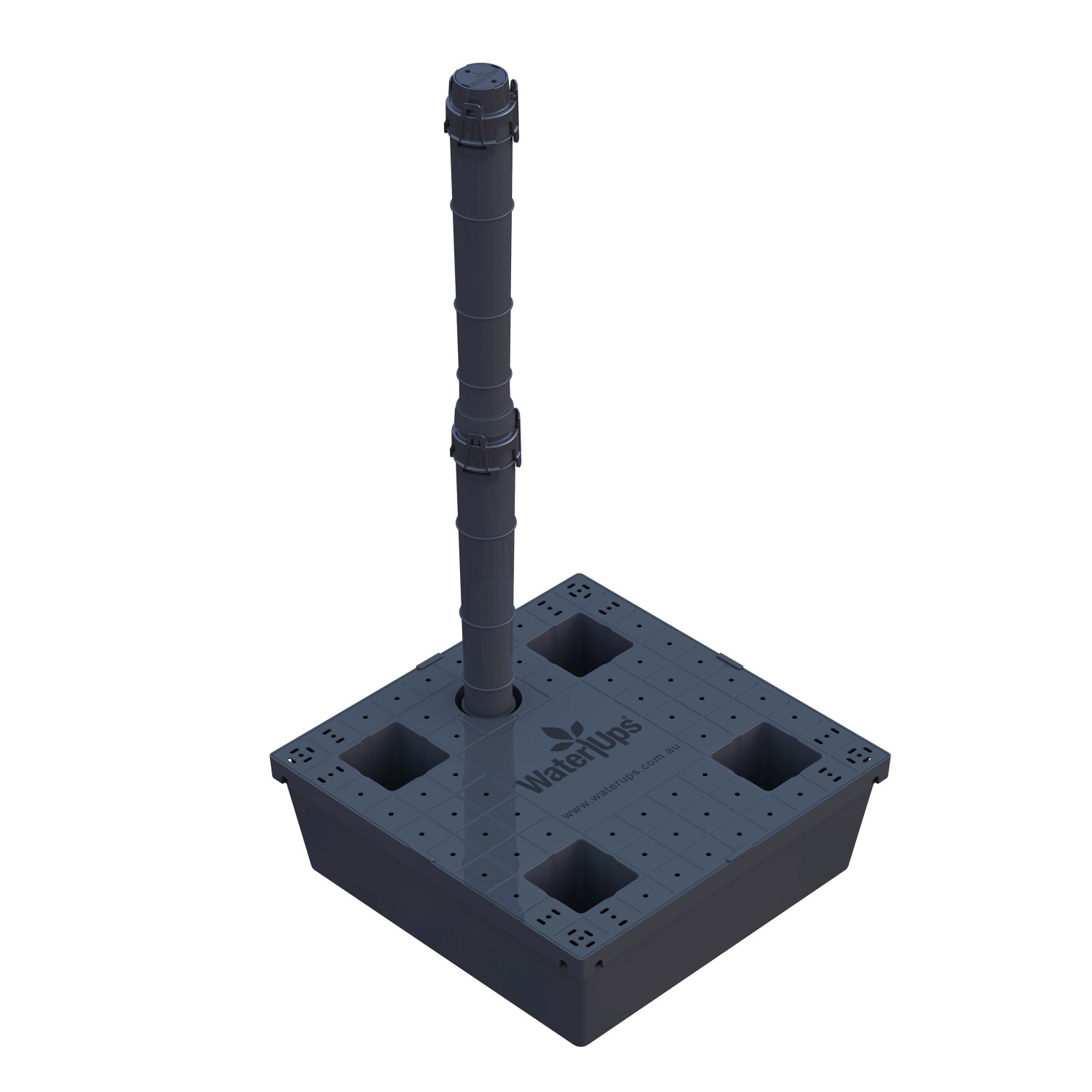 WaterUps Komplett-Set 40 cm x 40 cm Schwarz