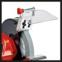 Detailaufnahme Einhell TC-BG 150 Doppelschleifer mit Schleifscheibe und Funkenschutz.