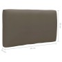 Kissen (taupe) für vidaXL Paletten-Lounge-Set, Gartenmöbel.