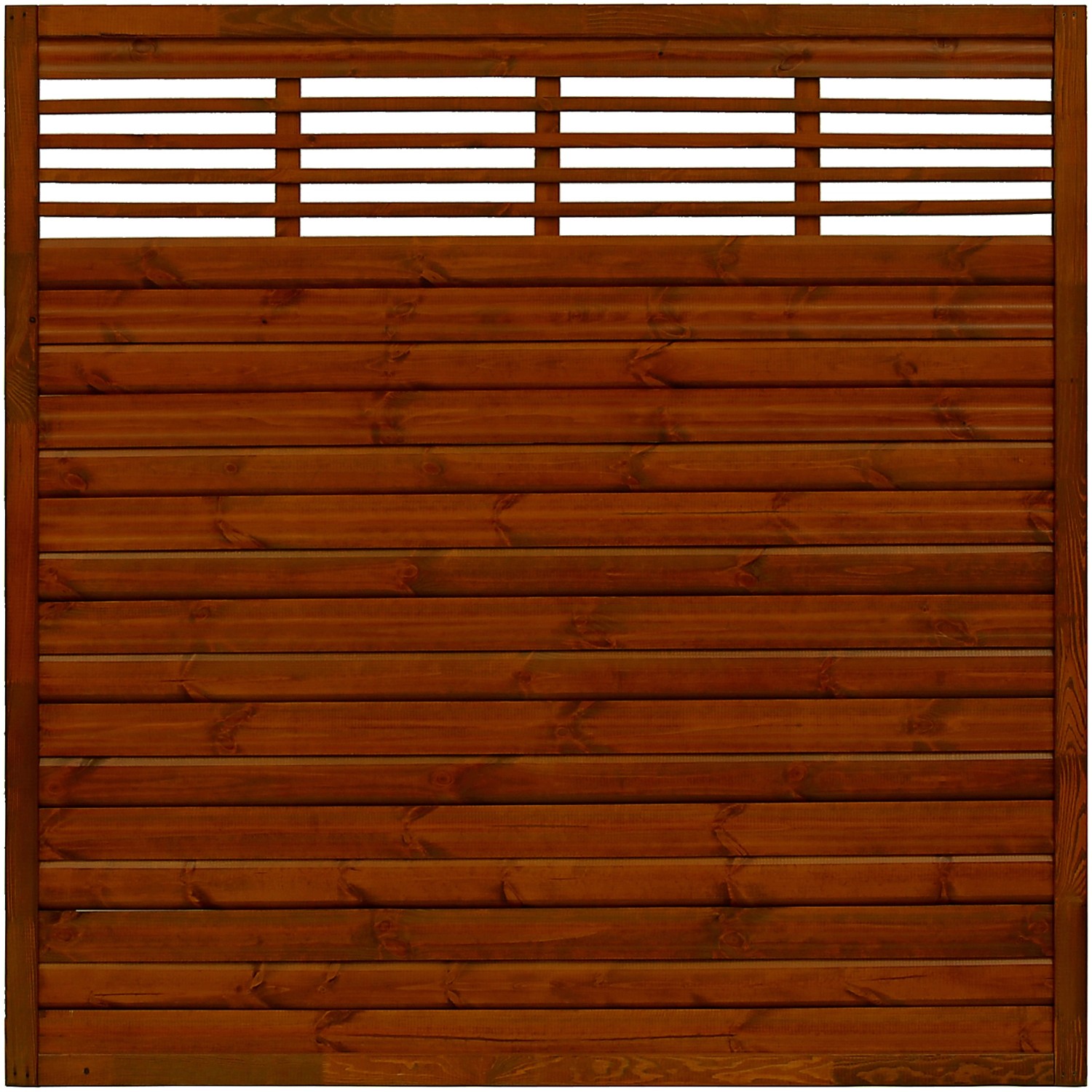 Sichtschutzzaun Element Nicea Teakfarben 180 cm x 180 cm FSC®