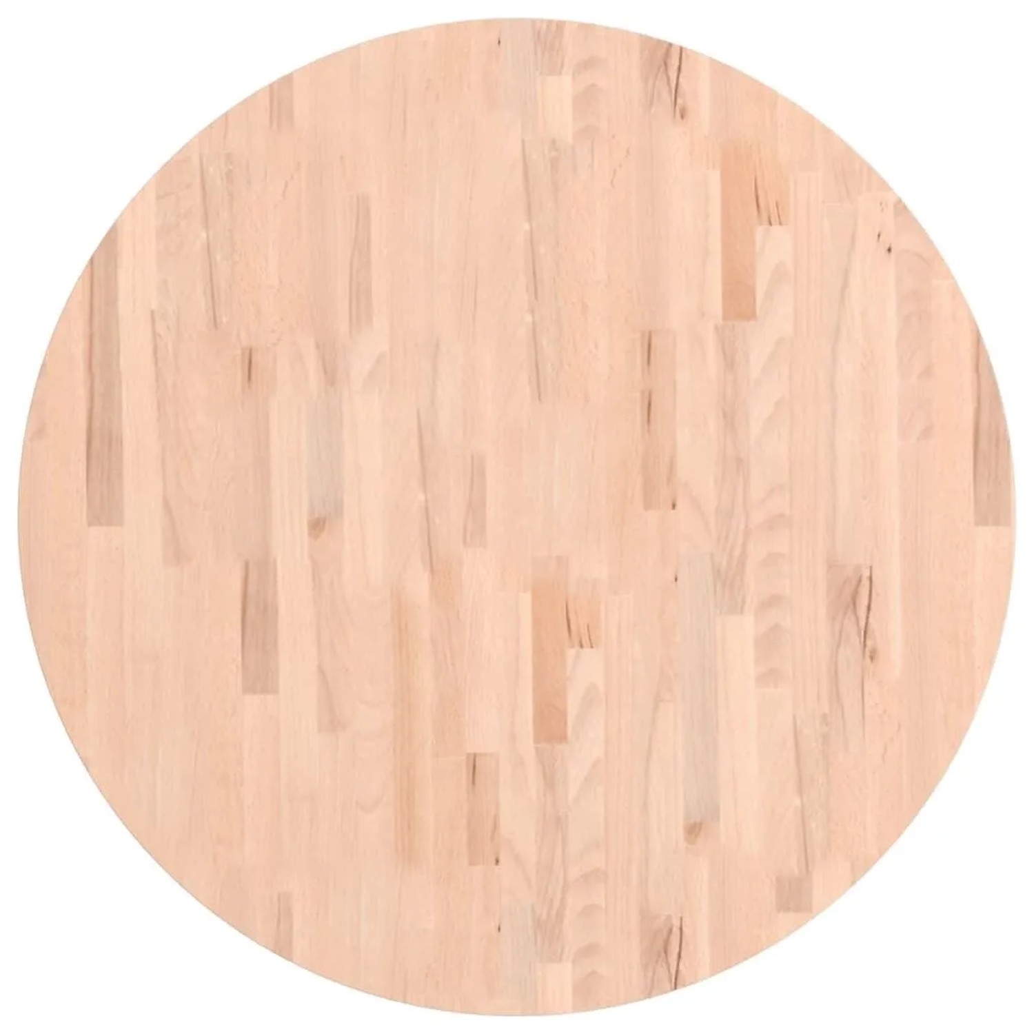 vidaXL Tischplatte Ø90x2,5 cm Rund Massivholz Buche 355919