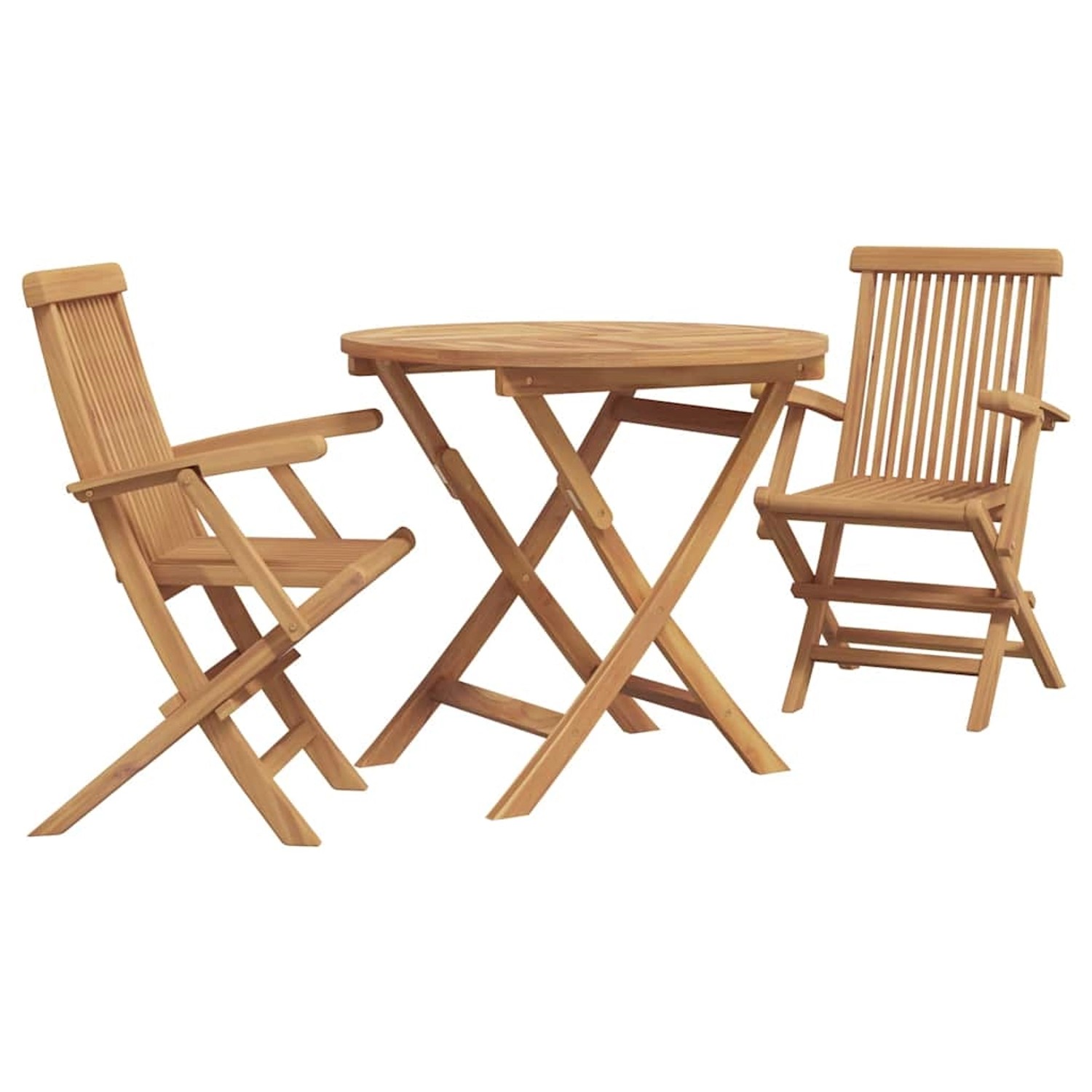 vidaXL 3-Tlg Garten-Bistro-Set Klappbar Massivholz Akazie 3385964