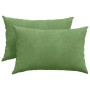 vidaXL Sofakissen 2 Stück Hellgrün 60 x 40 cm Cordstoff 42013673