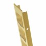 Goldenes Zuluftgitter (100x200 mm) von MS Beschläge aus eloxiertem Aluminium.
