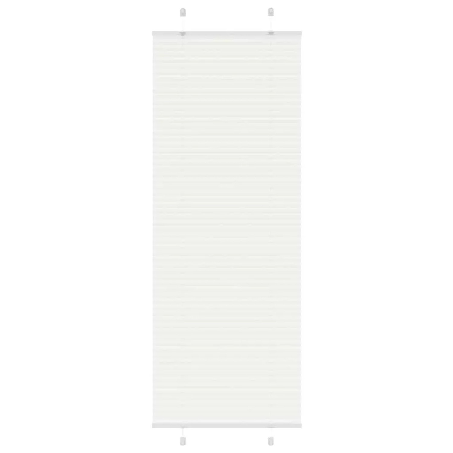 vidaXL Plissee Weiß 80x200 cm Stoffbreite 79,4 cm Polyester 4015513 günstig online kaufen