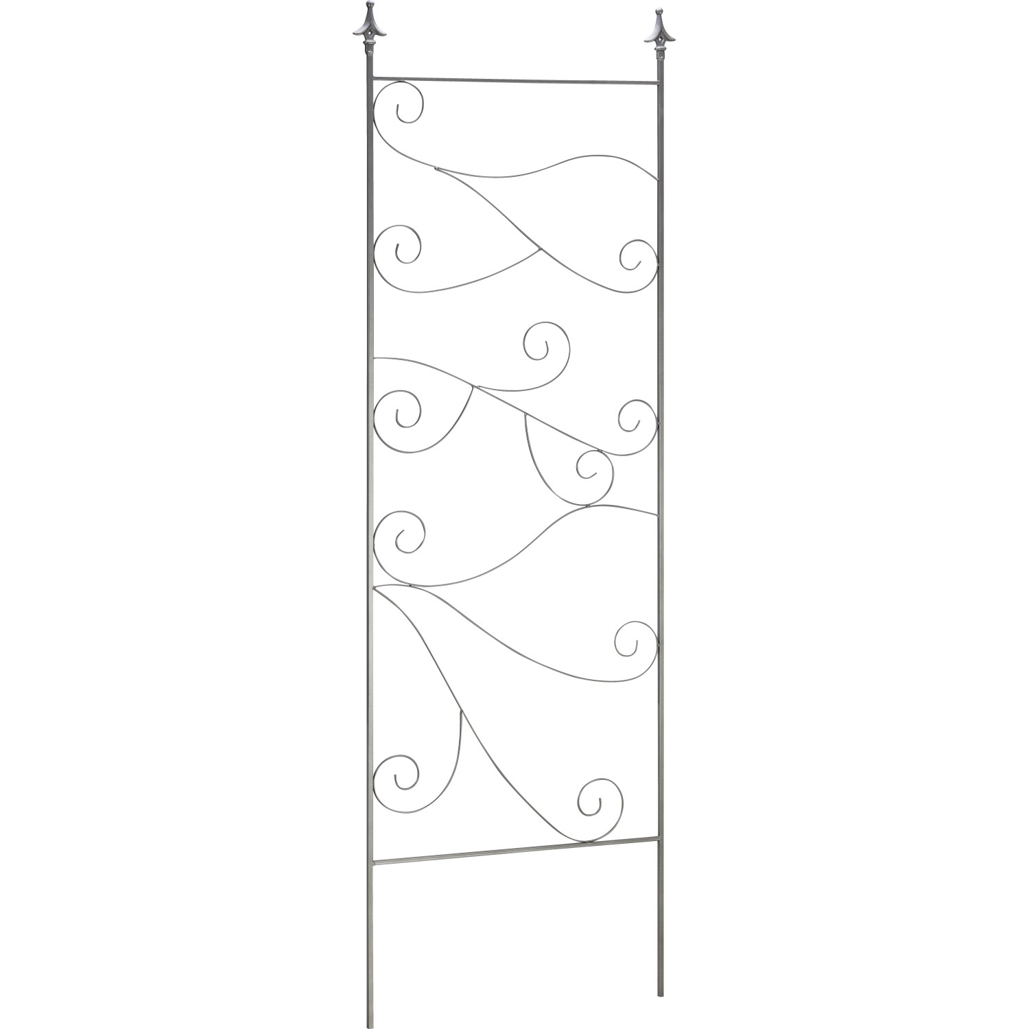 Rankgitter Blume Eisen Dunkelgrau 61,5 cm x 1 cm x 180 cm günstig online kaufen