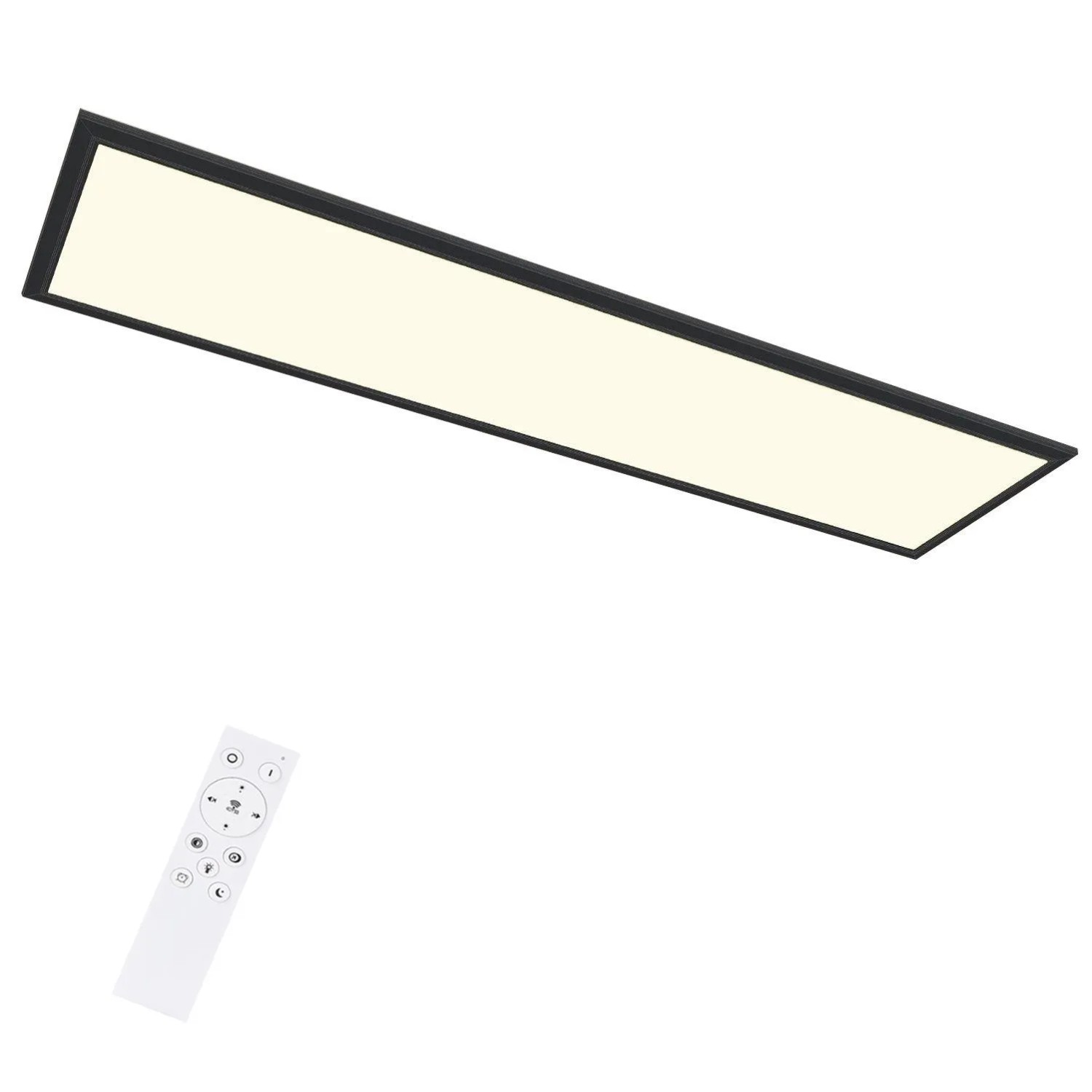 NETTLIFE LED Deckenleuchte aus Metall L120cmSchwarz-1