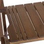 Detailansicht des Siena Garden Klappsessels Falun aus Akazienholz in Beige.