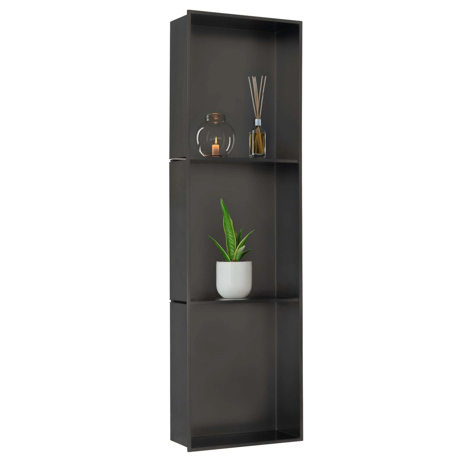 Dalsys Wandnische Edelstahl Moderne Duschnische 30x100x12cm Schwarz