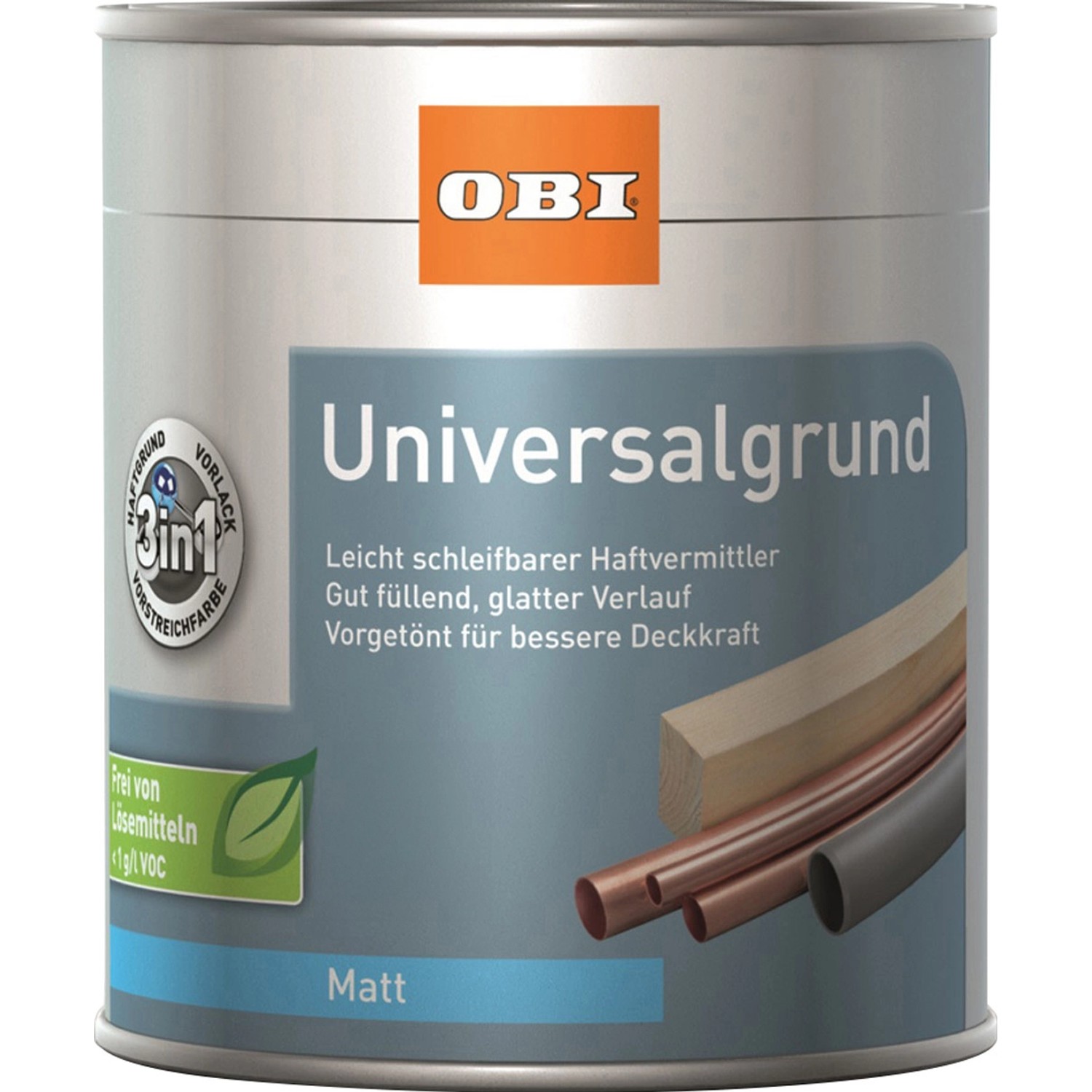 OBI Universalgrund Grau matt 750 ml