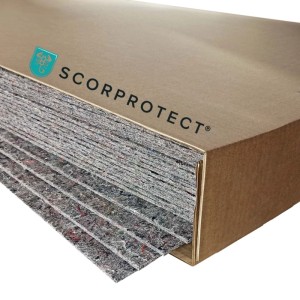 Scorprotect Vliesfaserplatten (20 Stk.) zum Abdecken und Schützen von Böden und Oberflächen.