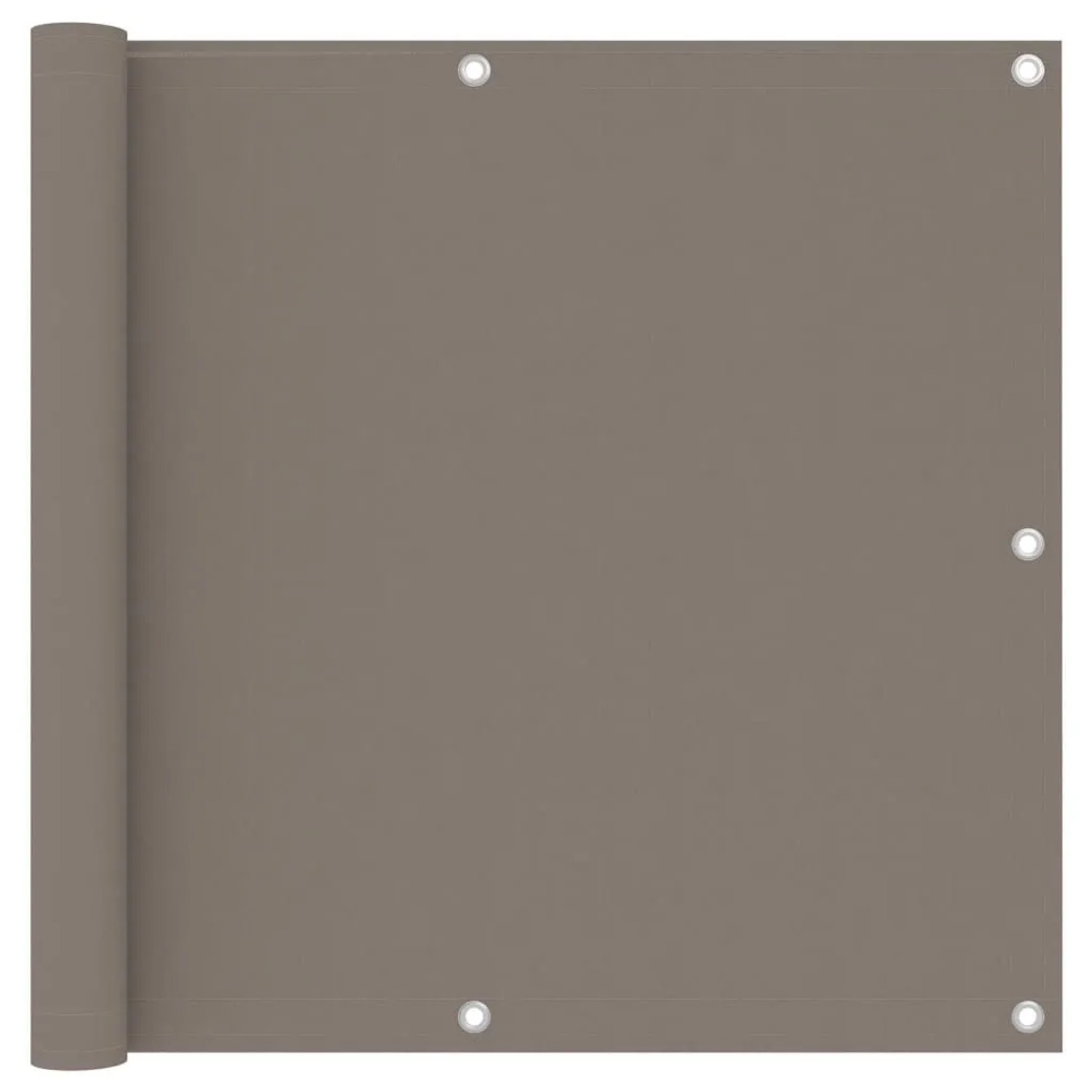 vidaXL Balkon-Sichtschutz Taupe 90x400 cm Oxford-Gewebe 134989
