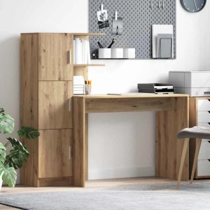 vidaXL Schreibtisch 2-Tlg Artisan-Eiche 3337296
