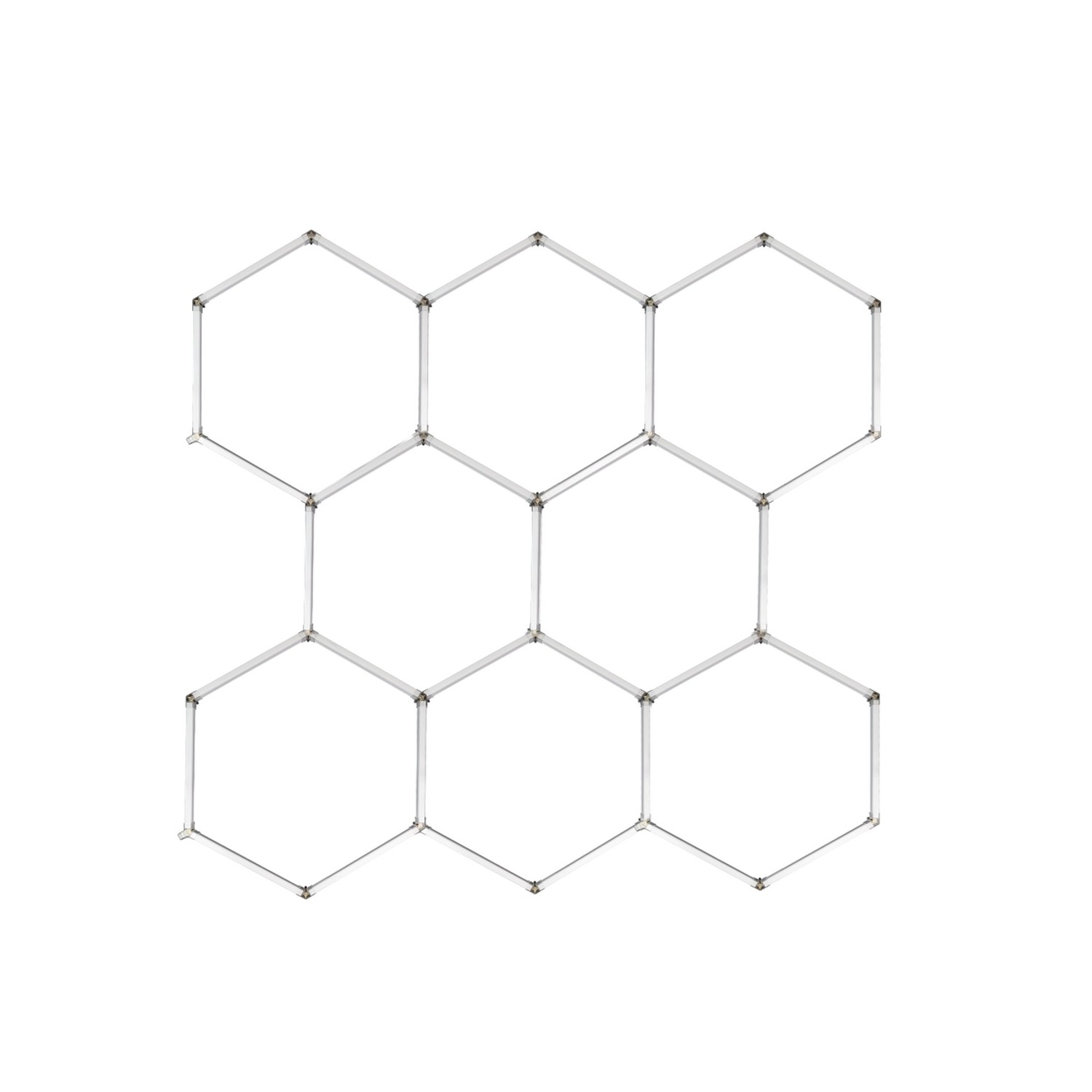 LUXULA 8er Set Hexagon LED Deckenleuchte 40W 4400lm 6500K Kaltweiß Modulare günstig online kaufen