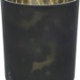 Schwarzer Glas-Teelichthalter, 55x65mm, für Halloween-Deko (Design variiert)