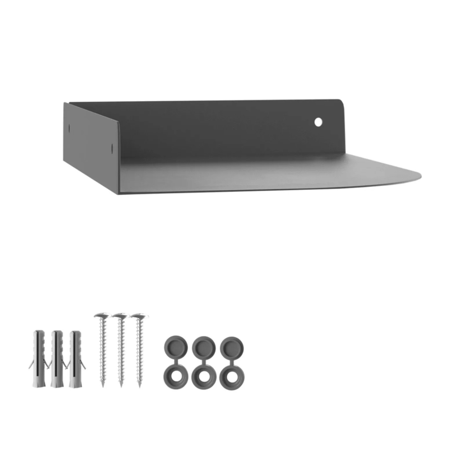 SOTECH Design Wandeckregal HOVER-XIII 200 x 150 x 30 mm Anthrazit für Wandmontage
