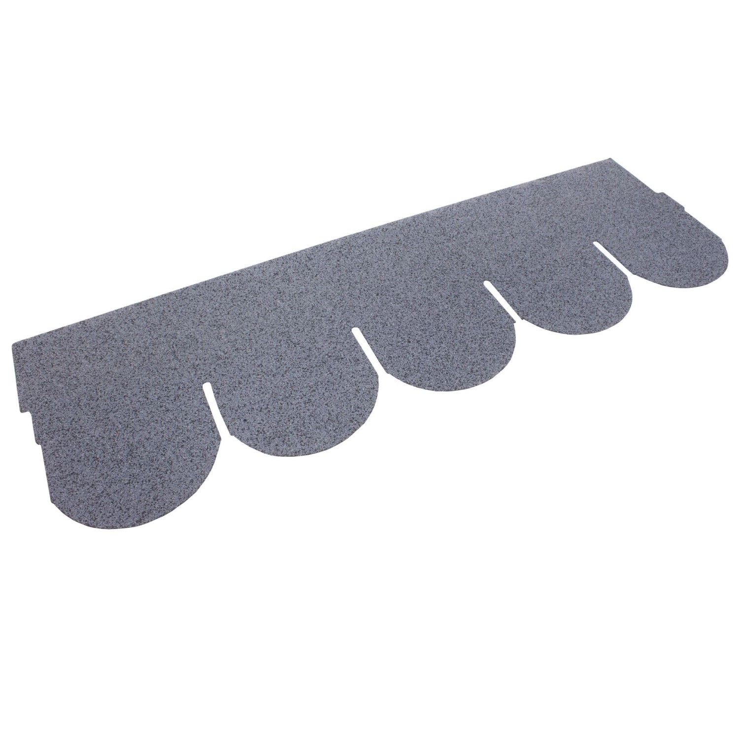 Daprona Dachschindeln Rund 20x 1m x 32cm Bitumen Grau Biberschwanzschindel