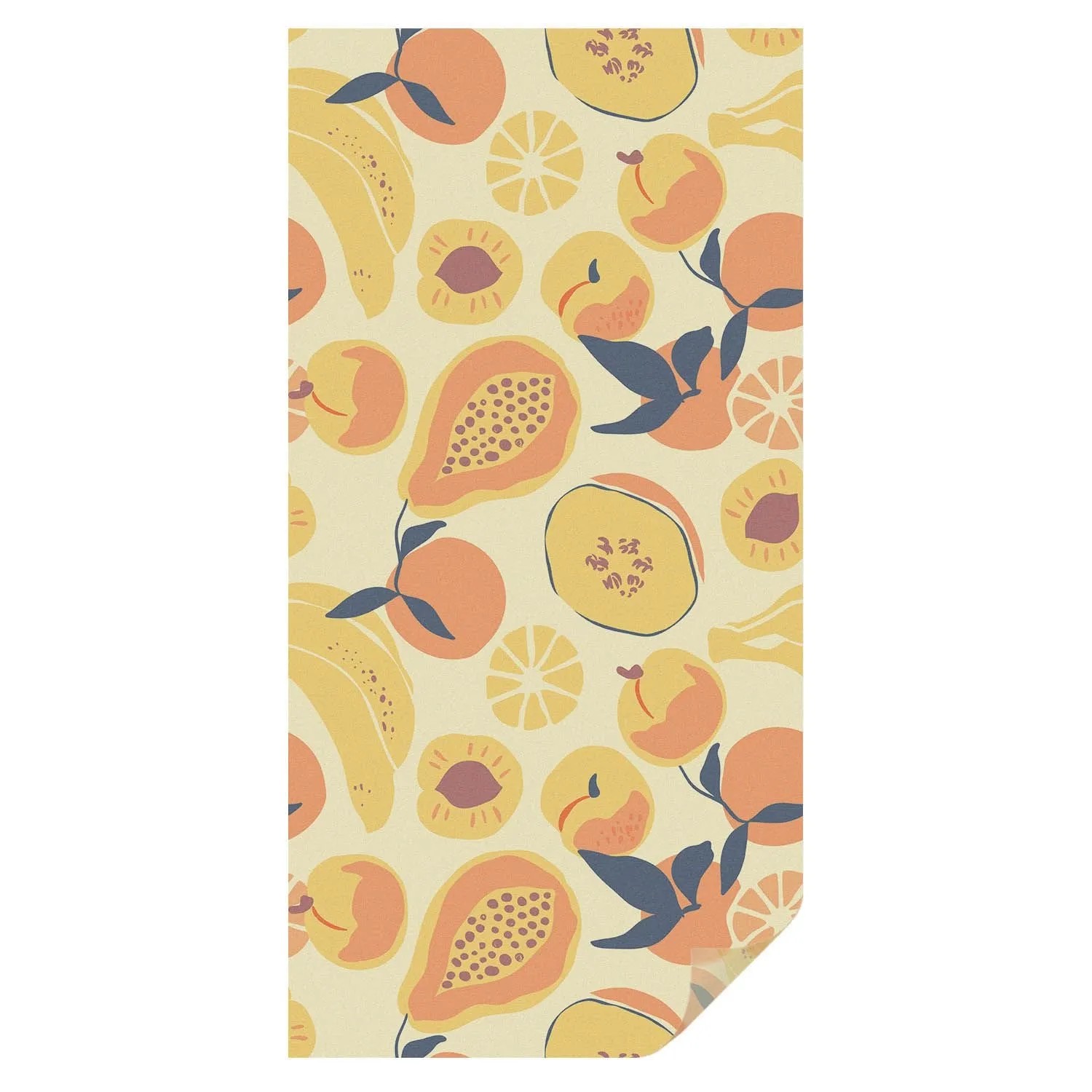 Tulup Buntglasfolie Saftige Früchte Fensterfolie Buntglas 50x100 cm Gelb Fe günstig online kaufen