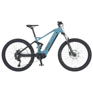 Prophete E-Bike MTB Dice 4.0, Full-Suspension, grau-schwarz matt, 27,5 Zoll