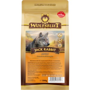 Wolfsblut Jack Rabbit Adult Trockenfutter mit Kaninchen und Kartoffeln, 500g Packung.