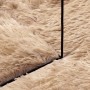 Beiger, rechteckiger vidaXL Hochflorteppich NAVARRA (60x100 cm) mit langen Fasern.