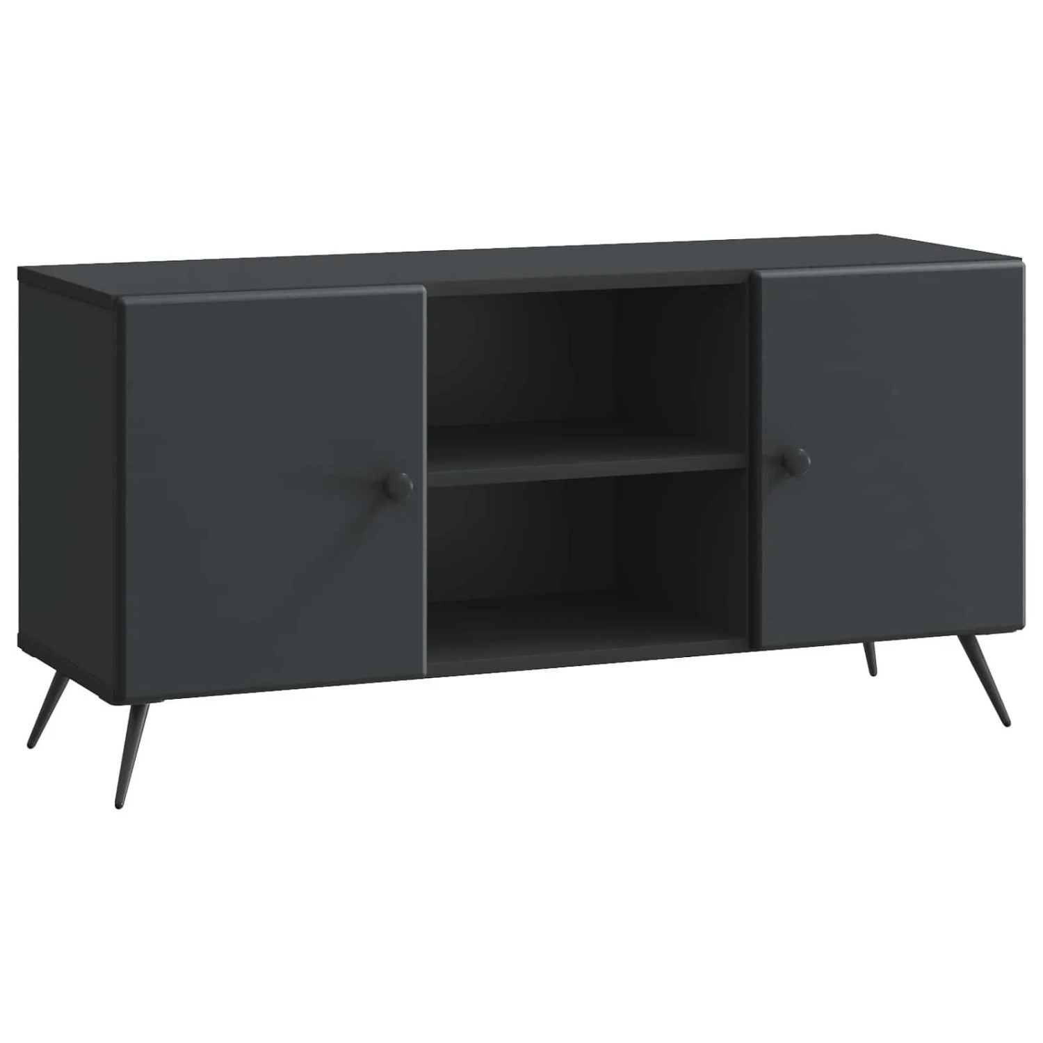 vidaXL TV-Schränk Schwarz 102 x 34,5 x 50 cm Holzwerkstoff 895616