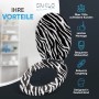 Sanilo WC-Sitz Zebra Look mit Absenkautomatik, Toilettendeckel aus Holz.