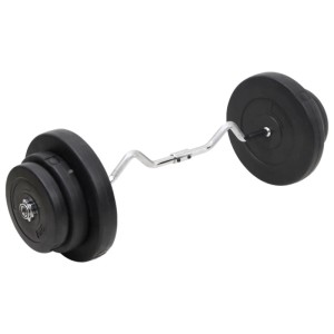 vidaXL Curlstange mit Gewichten 60 kg 3145019