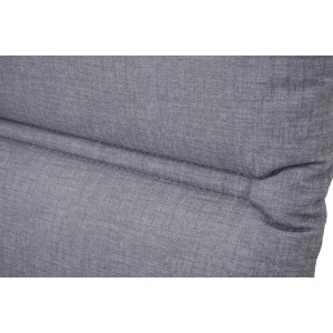 Graue Siena Garden Sesselauflage Comfort, 110x48x7 cm, mit Steppnähten.