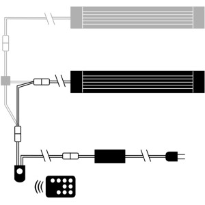 JBL Seilaufhängung für LED Solar Aquarienbeleuchtung, zur Deckenmontage der Aquarienleuchte.