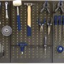 LUX Haken Set, 30-teilig, zur Werkzeugaufhängung an Lochwand.