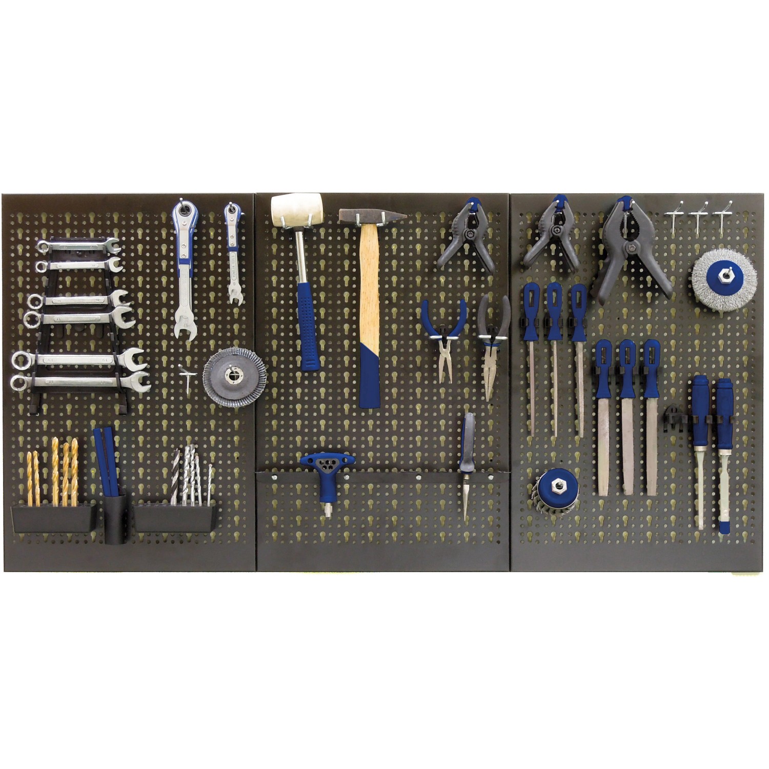 LUX Haken Set, 30-teilig, zur Werkzeugaufhängung an Lochwand.