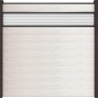 GroJa Steckzaun Solid Bi-Color Sand mit Glas-Einsatz, 180x180 cm, für Sichtschutz im Garten.