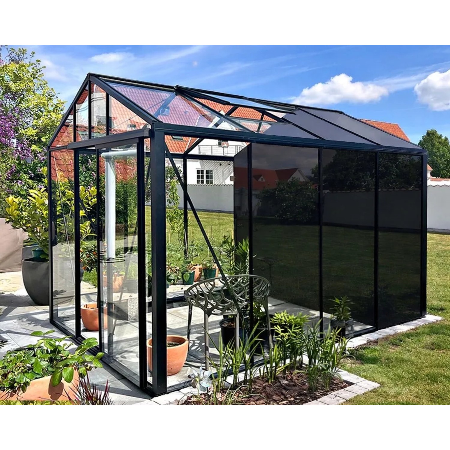 Bloomcabin Premium-Qualität Gewächshaus Klassik mit Kleinem Integriertem Stauraum GHCSS3